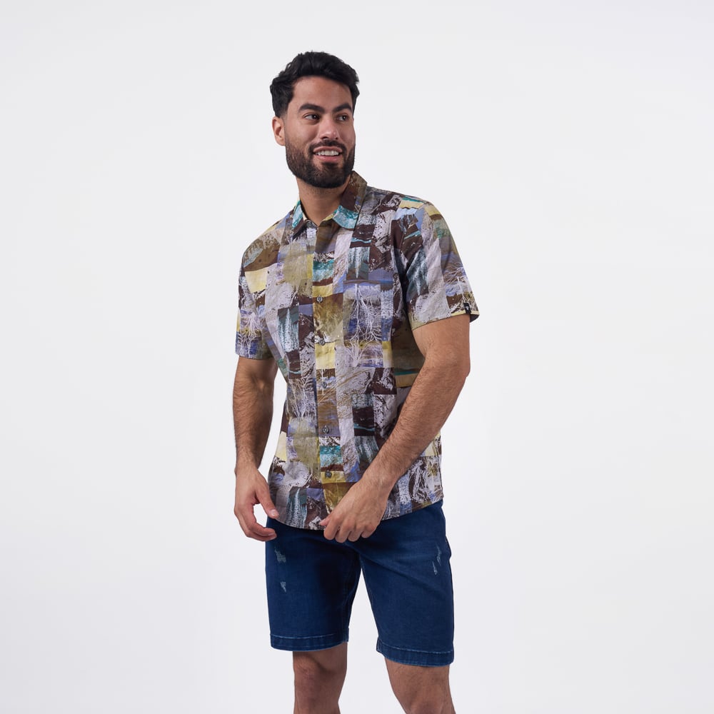 CAMISA M/C BRONCO HOMBRE - DIGE GENA POPELINA - 1