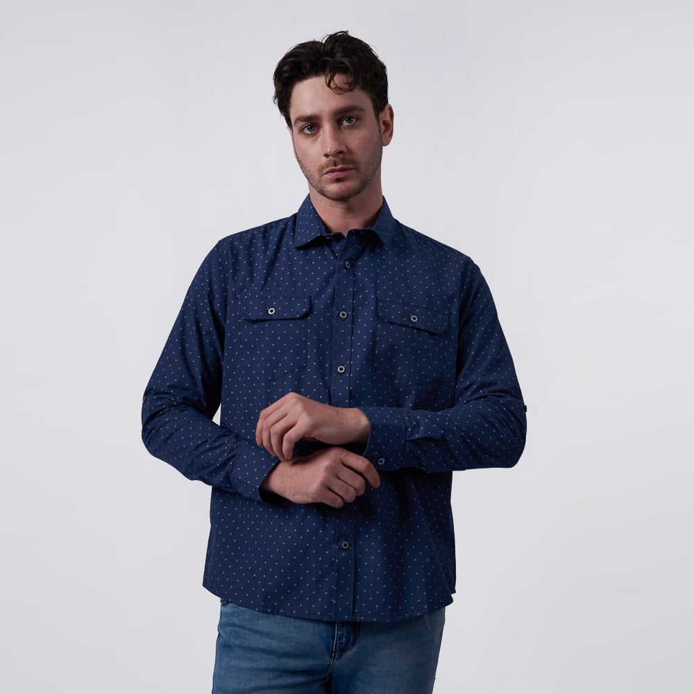 CAMISA M/L BRONCO HOMBRE - POP ZEM POPELINA - 1