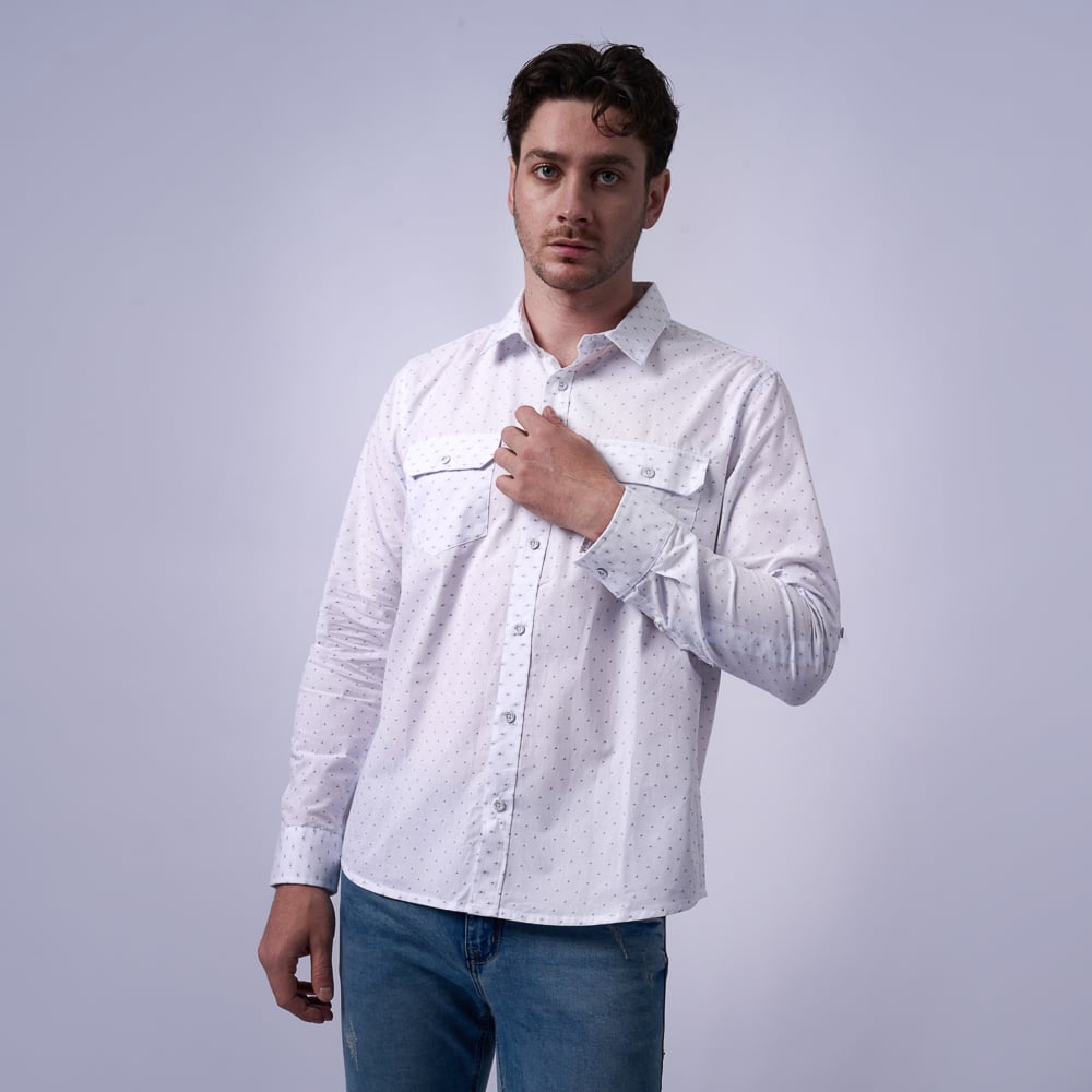 CAMISA M/L BRONCO HOMBRE - POP ZEM POPELINA - 1