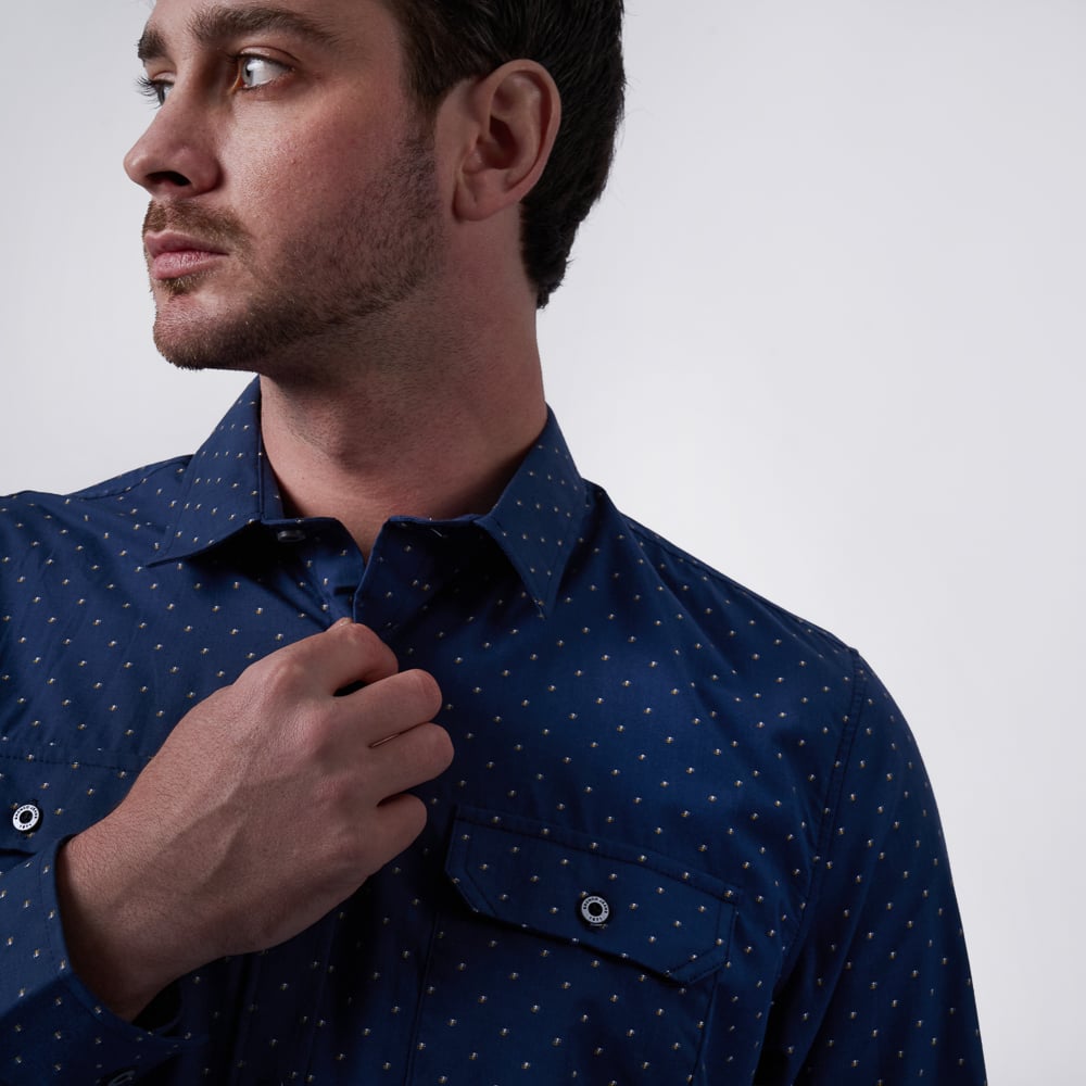 CAMISA M/L BRONCO HOMBRE - POP ZEM POPELINA - 3