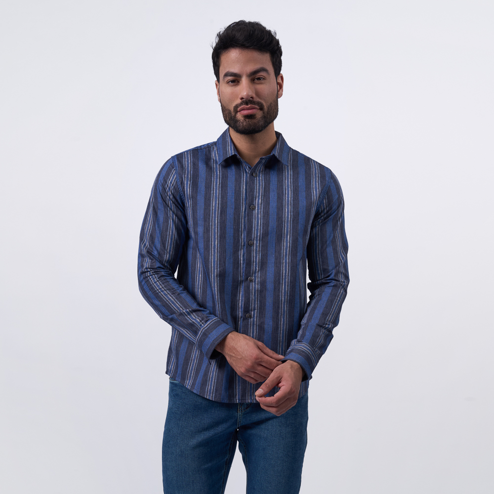 CAMISA M/L BRONCO HOMBRE - POP RAY POPELINA - 1