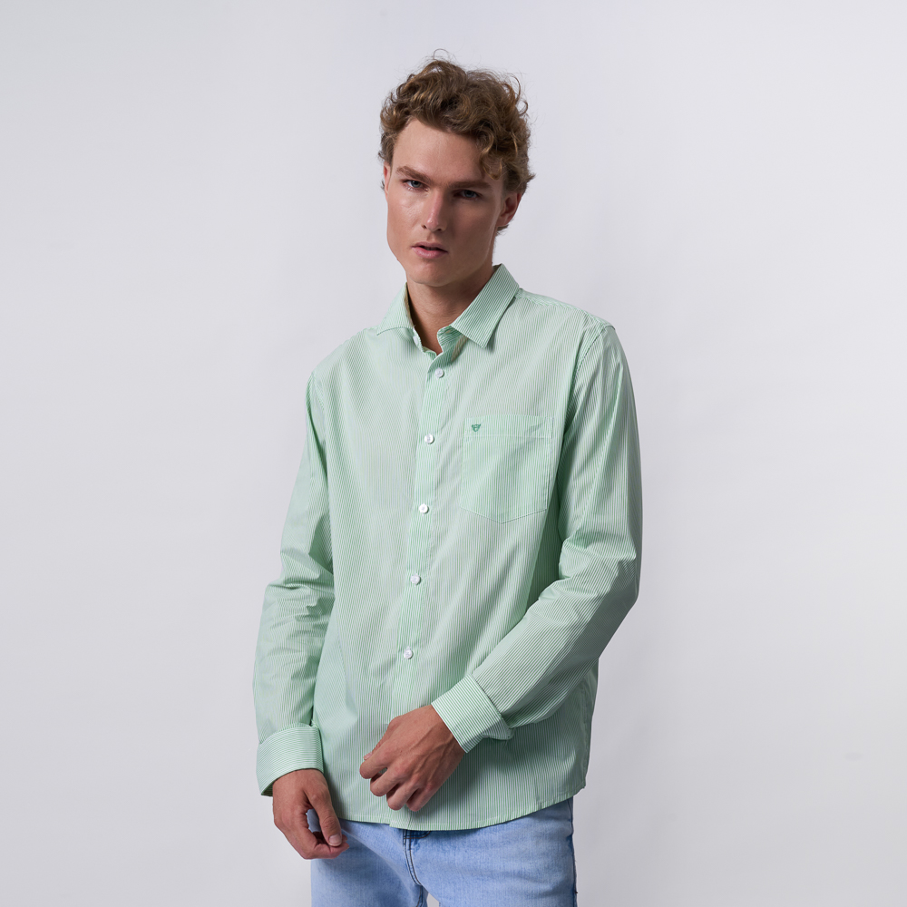 CAMISA M/L BRONCO HOMBRE - POP MINILI-R POPELINA - 1