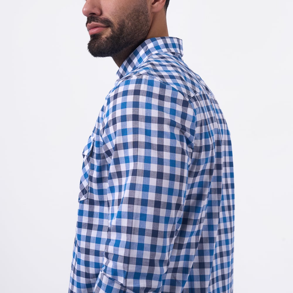 CAMISA M/L BRONCO HOMBRE - GINNI-C POPELINA - 2