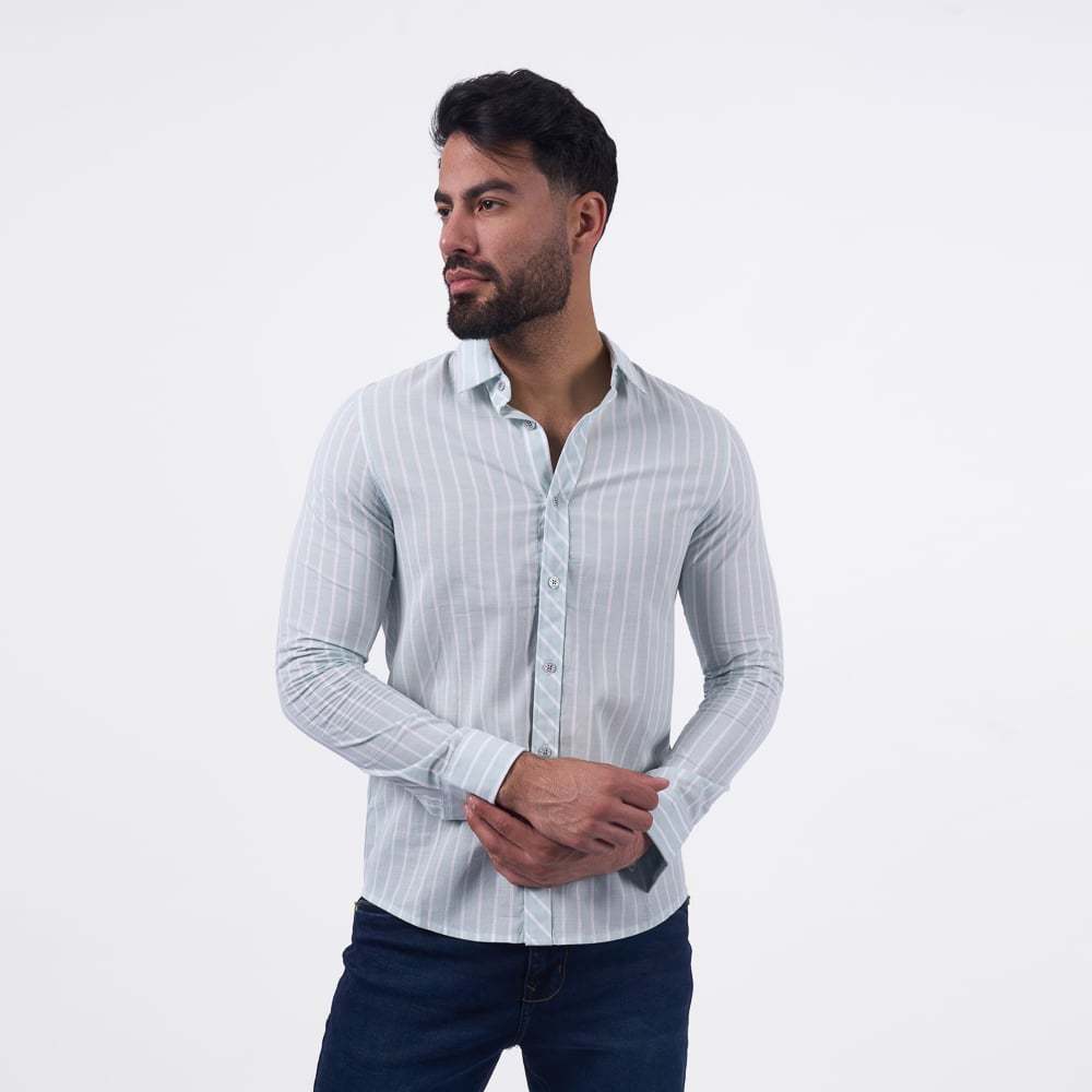 CAMISA M/L BRONCO HOMBRE - SION-S POPELINA - 1