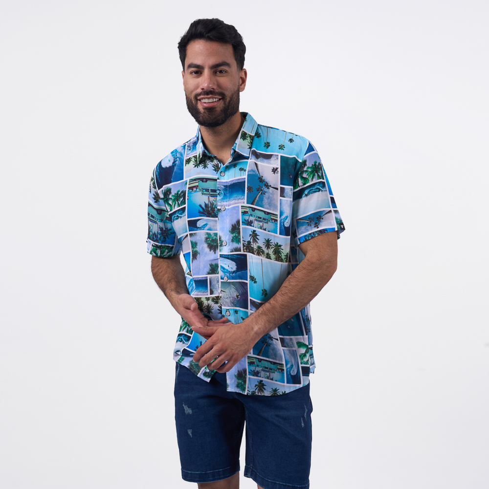 CAMISA M/C BRONCO HOMBRE - CHA PHOTOS CHALIS - 1