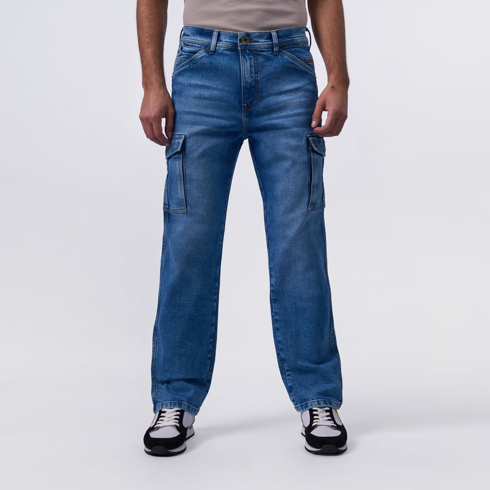 JEAN CARGO BRONCO HOMBRE - LALEY-R DENIM CONFORT - 1