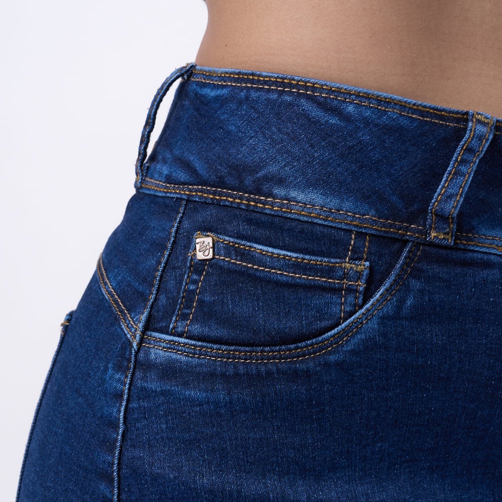 FALDA SHORT BRONCO MUJER - CHICAMIC - I DENIM STRECH - 3