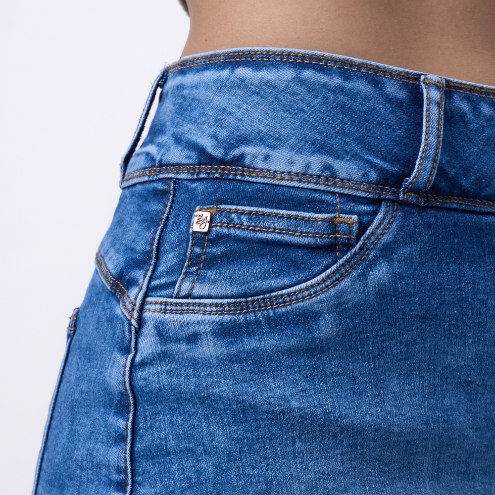 FALDA SHORT BRONCO MUJER - CHICAMIC - I DENIM STRECH - 3
