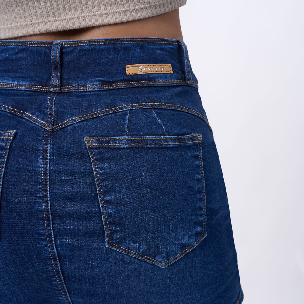 FALDA SHORT BRONCO MUJER - CHICAMIC - I DENIM STRECH - 4