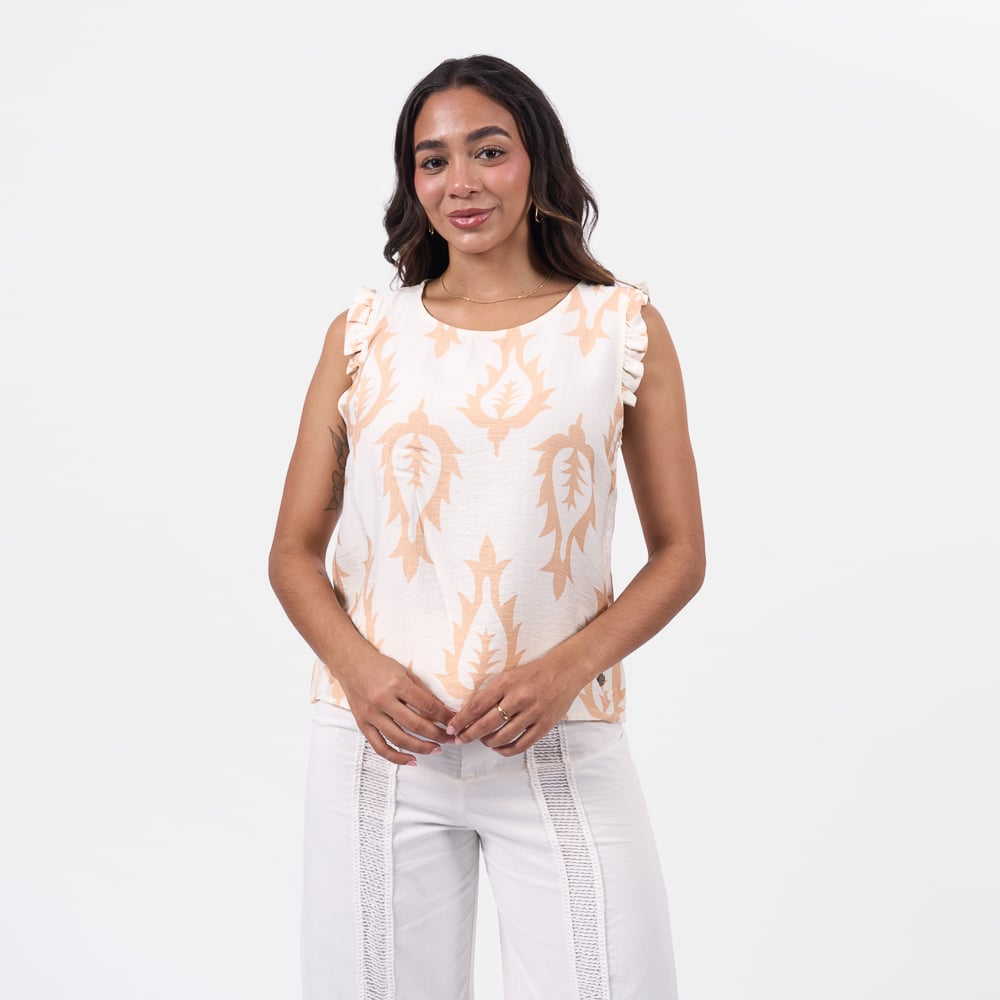BLUSA BRONCO MUJER - LEONIDA -PA LINO - 1