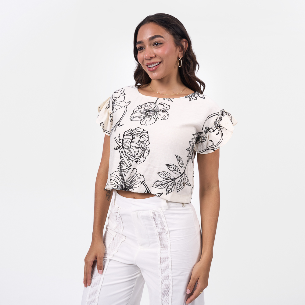 BLUSA BRONCO MUJER - CAMILA -PA LINO - 1