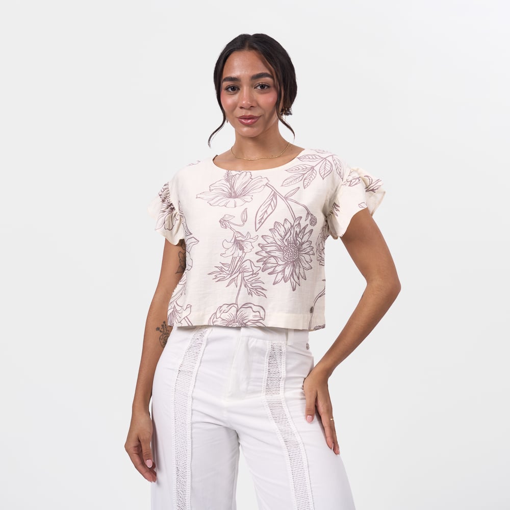 BLUSA BRONCO MUJER - CAMILA -PA LINO - 1