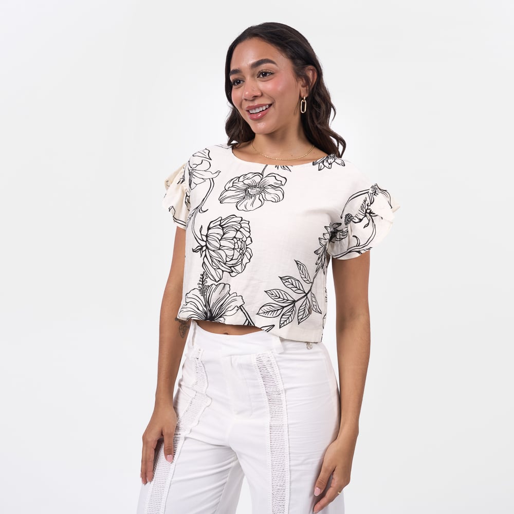 BLUSA BRONCO MUJER - CAMILA -PA LINO - 1