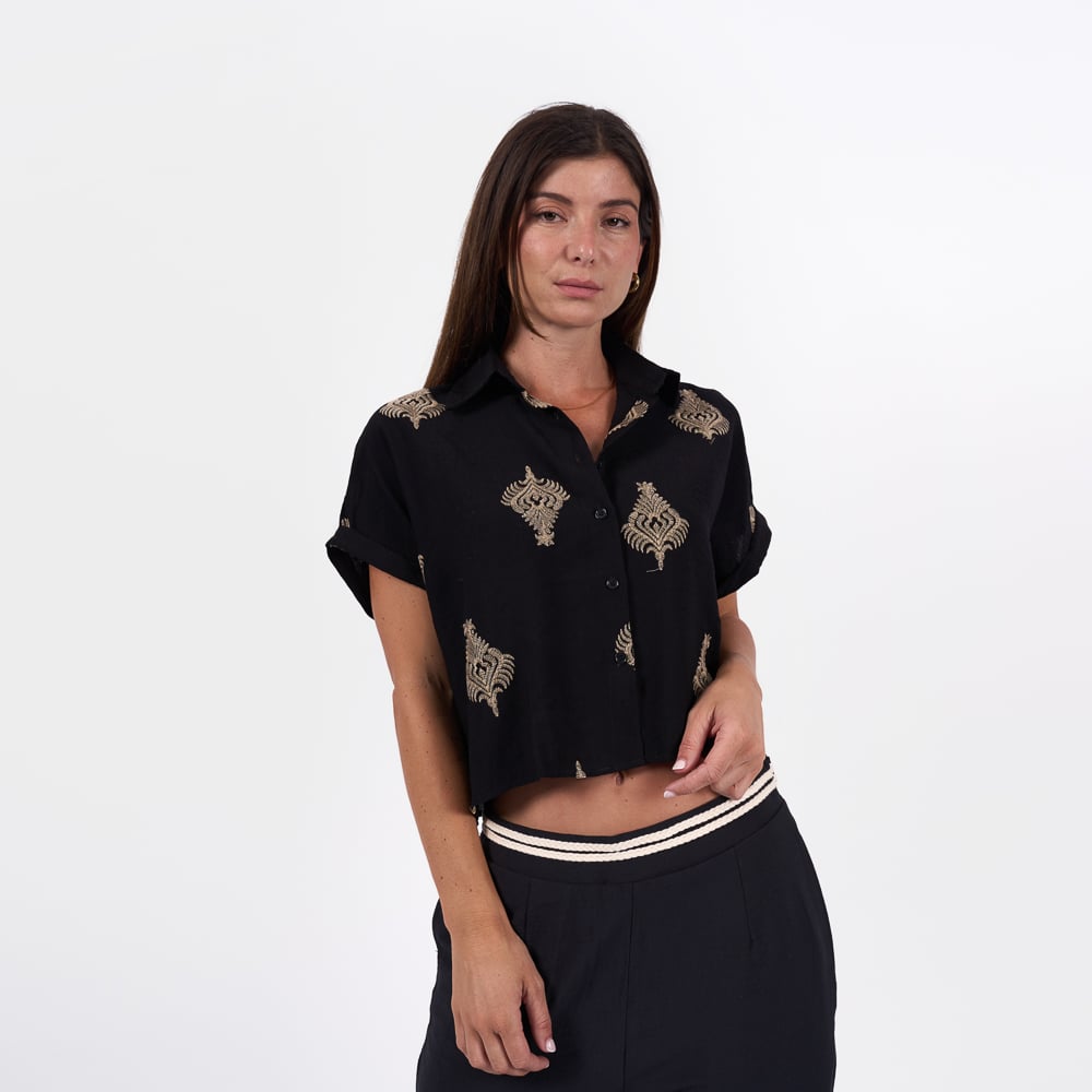 BLUSA BRONCO MUJER - ELEA -PA CREPE - 1