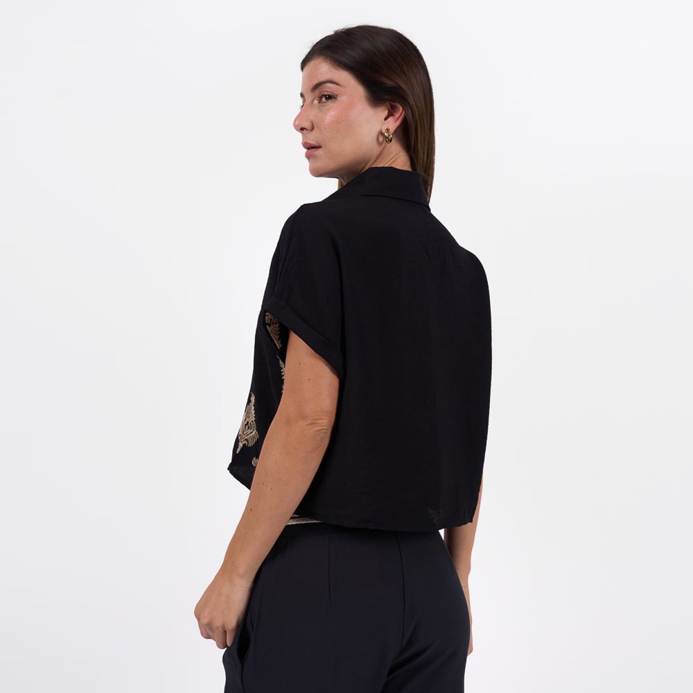 BLUSA BRONCO MUJER - ELEA -PA CREPE - 2