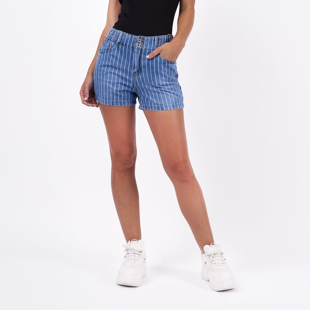 SHORT BRONCO MUJER - ZENDAA DENIM RIGIDO - 1