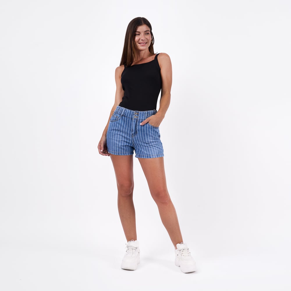 SHORT BRONCO MUJER - ZENDAA DENIM RIGIDO - 4