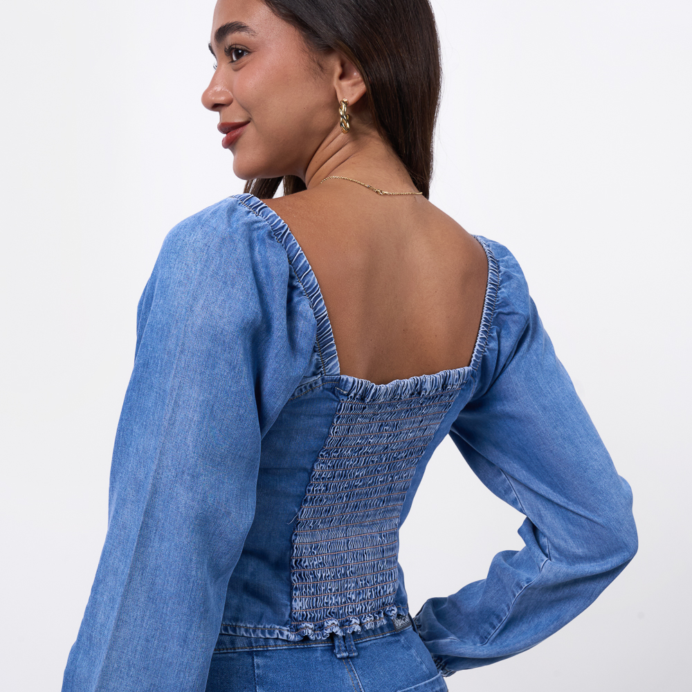 BLUSA TAYSSIR MUJER - MAKAYLA CAMISERO - 2