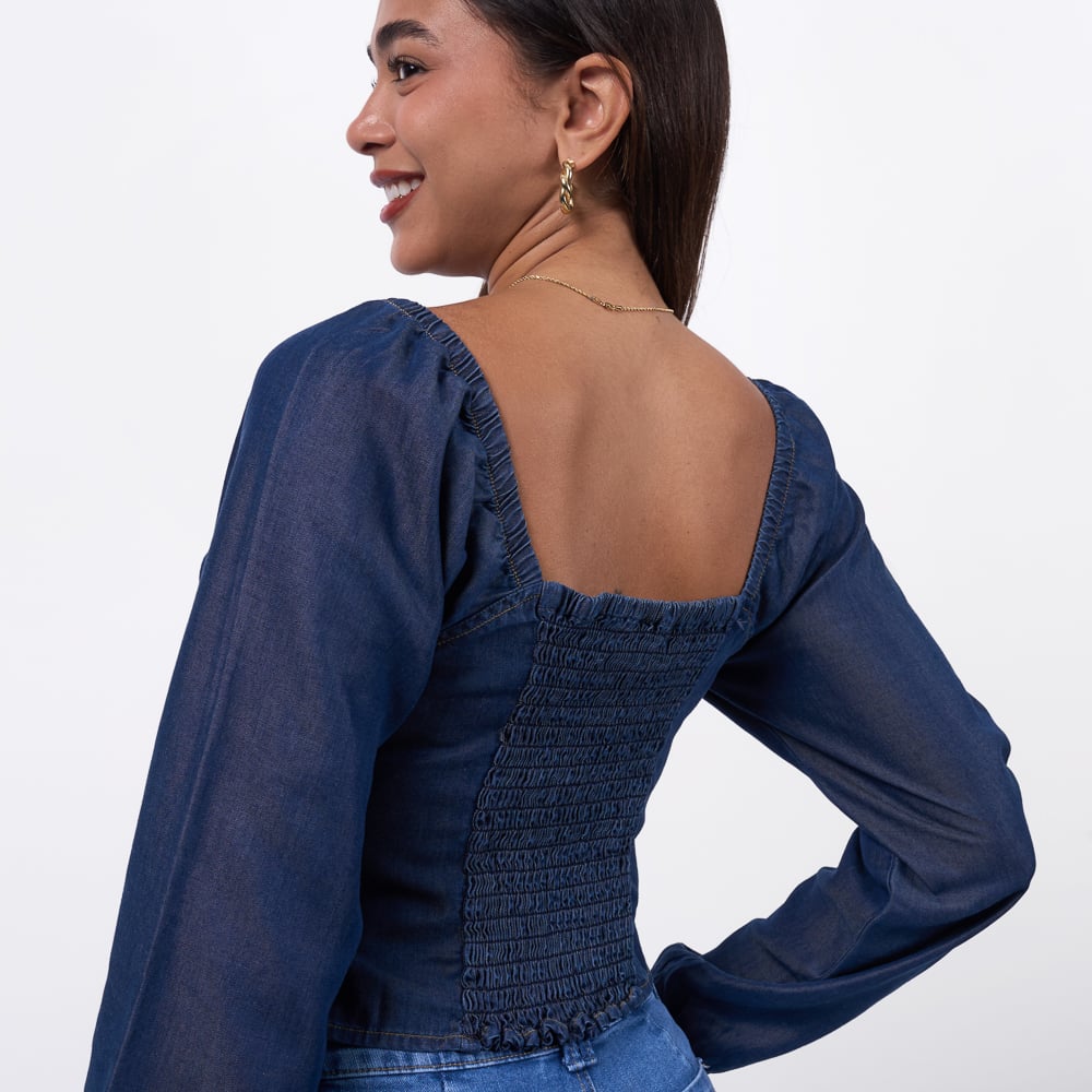 BLUSA TAYSSIR MUJER - MAKAYLA CAMISERO - 2