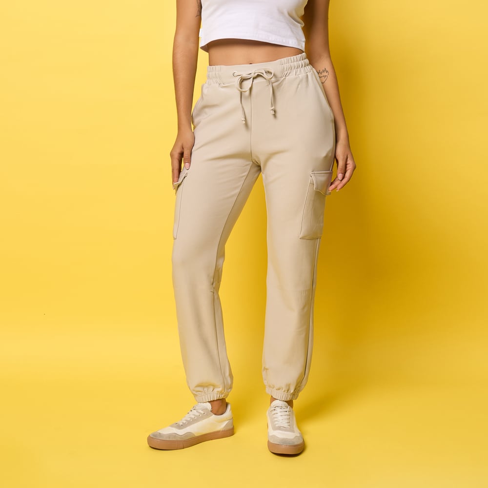 JOGGER CARGO MOKACCINO MUJER - YNGRIT-PA MICROFIBRA - 1