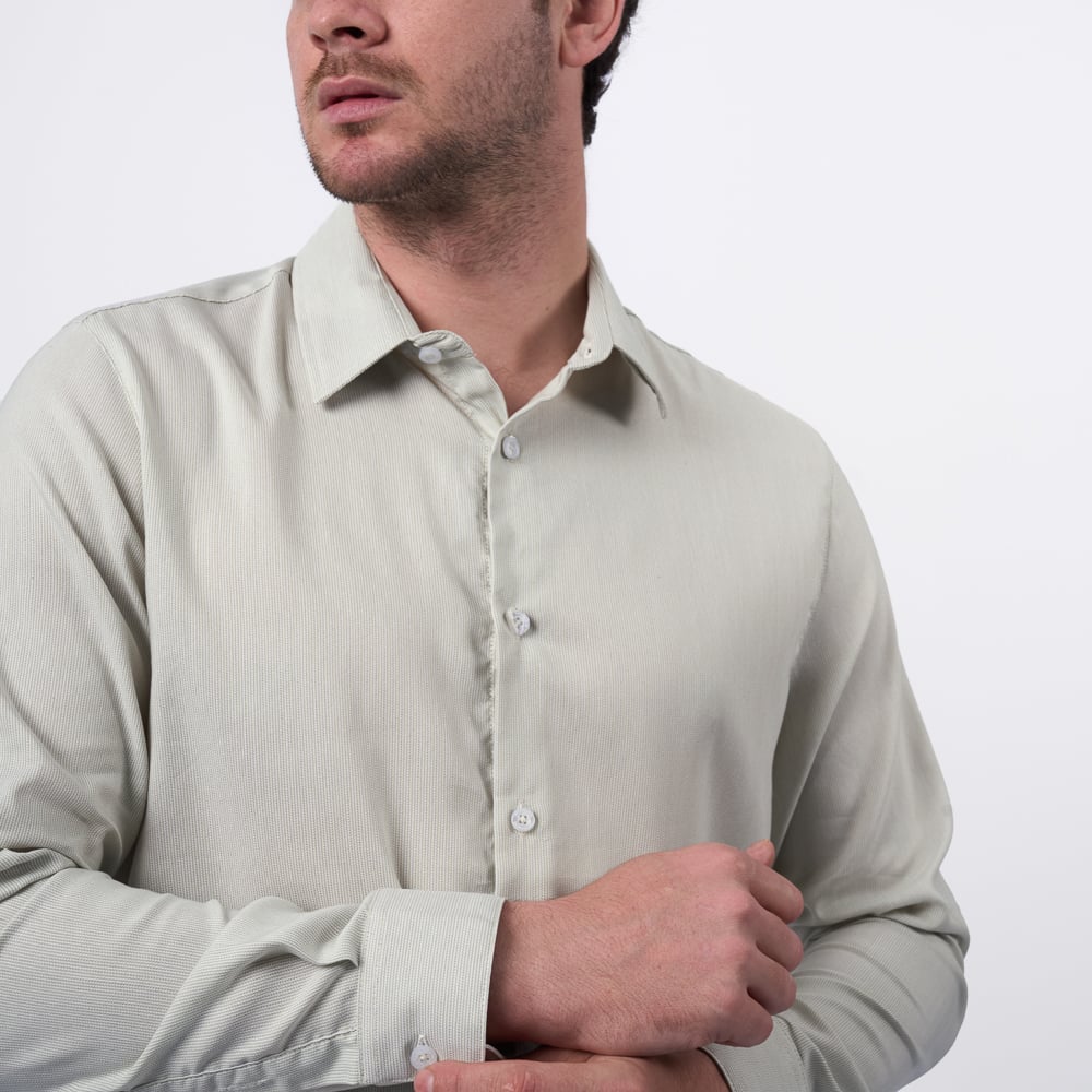 CAMISA M/L FOSTER HOMBRE - HALAM DOBBY - 3