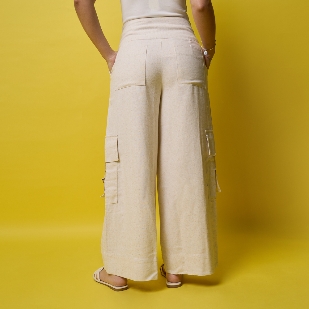 PANTALON CARGO LP26/LIA-PA LINO - 2