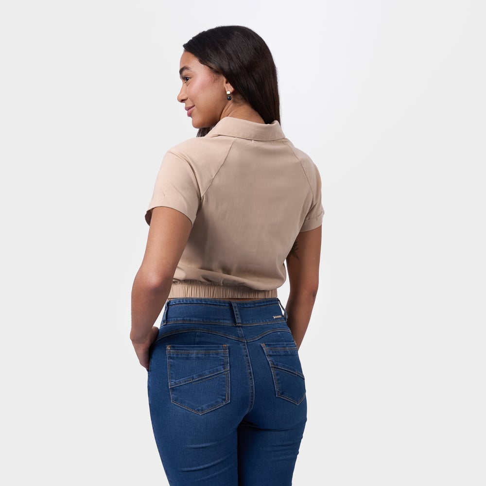 BLUSA BI25/IRINIAN POPELINA STRECH - 2