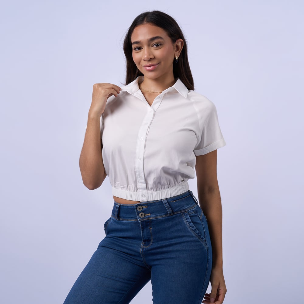 BLUSA BI25/IRINIAN POPELINA STRECH - 1