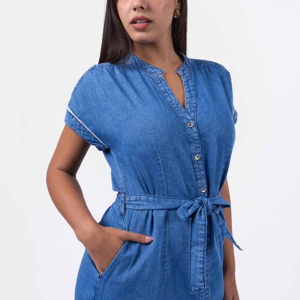 VESTIDO BRONCO - YIANEL DENIM CAMISERO - 3