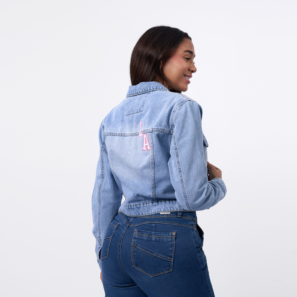CASACA MACHINE MUJER - ADREANNE DENIM RIGIDO - 2