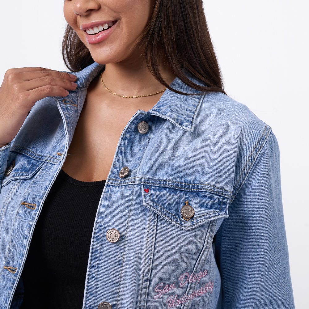 CASACA MACHINE MUJER - ADREANNE DENIM RIGIDO - 3