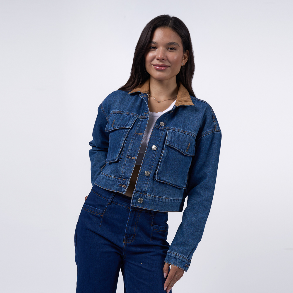 CASACA MACHINE MUJER - MAIGRET DENIM RIGIDO - 1