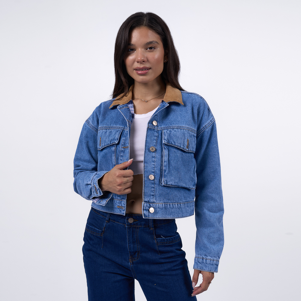 CASACA MACHINE MUJER - MAIGRET DENIM RIGIDO - 1