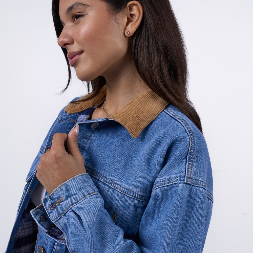 CASACA MACHINE MUJER - MAIGRET DENIM RIGIDO - 3