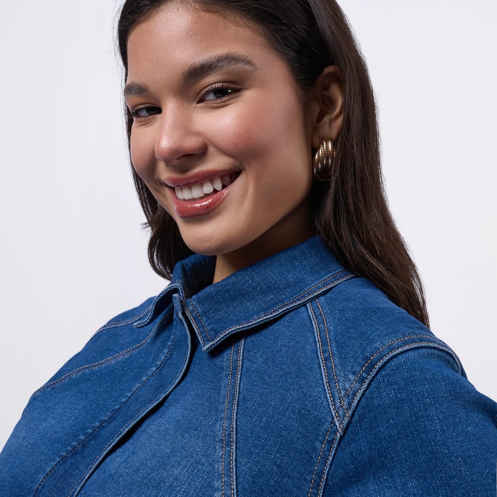 CASACA BRONCO MUJER - NYNPHA - CF DENIM CONFORT - 3