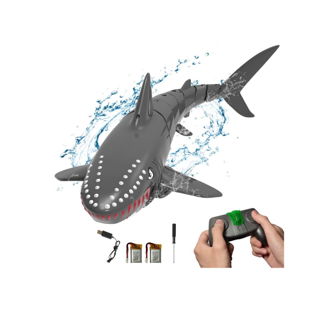 JUGUETE DE PISCINA DE TIBURÓN CON CONTROL REMOTO - 1