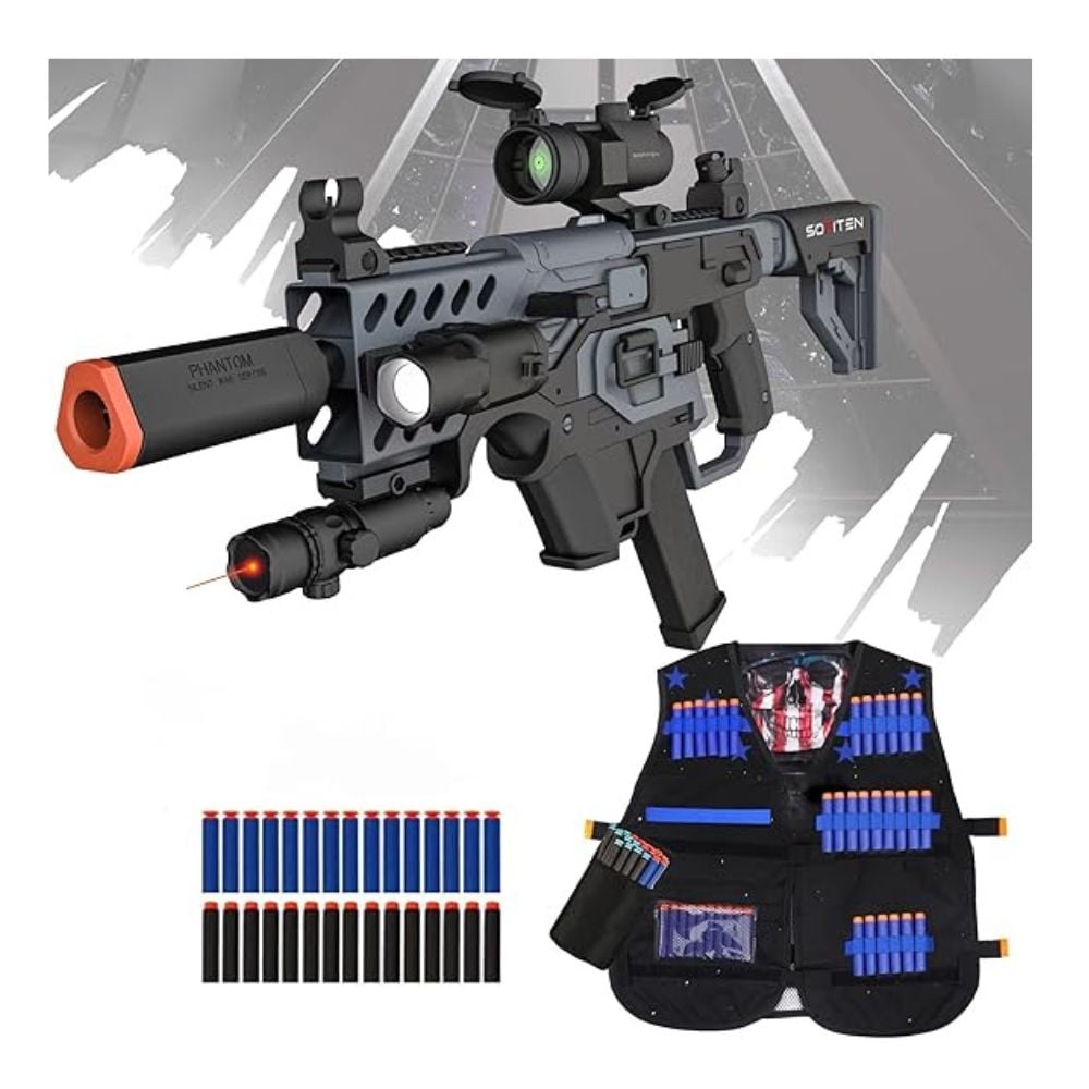 LANZADOR DE JUGUETE CON RIFLE DE FRANCOTIRADOR AUTOMÁTICO - 1