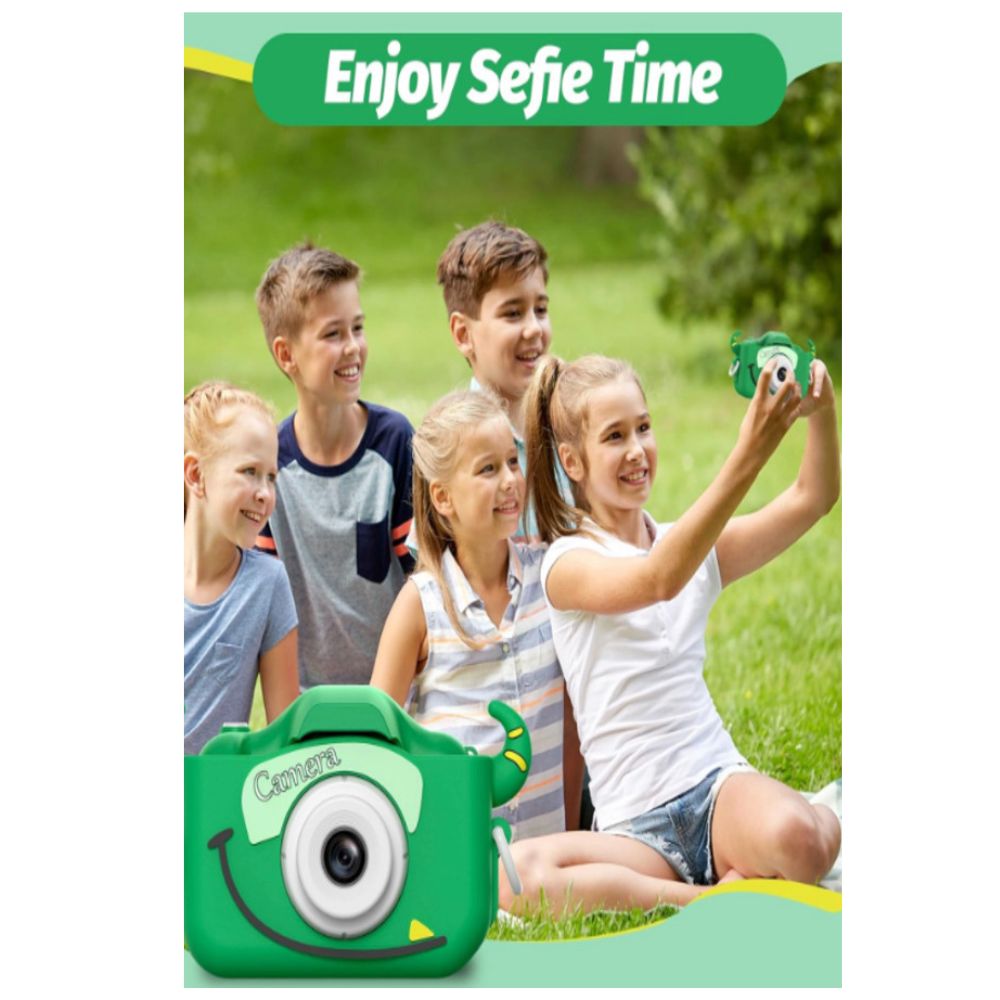 CÁMARA DIGITAL PARA NIÑOS GOOPOW CON FUNDA PROTECTORA VERDE - 4