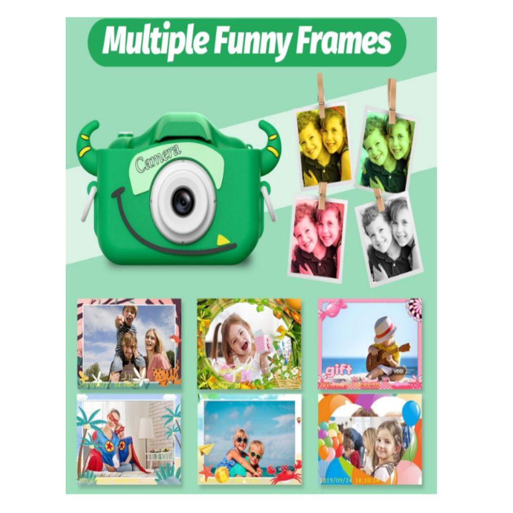 CÁMARA DIGITAL PARA NIÑOS GOOPOW CON FUNDA PROTECTORA VERDE - 5