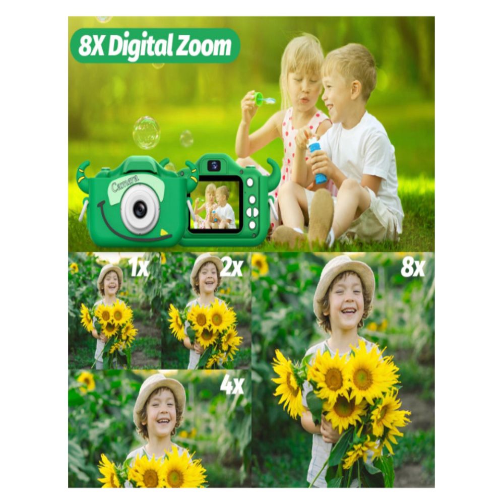 CÁMARA DIGITAL PARA NIÑOS GOOPOW CON FUNDA PROTECTORA VERDE - 6