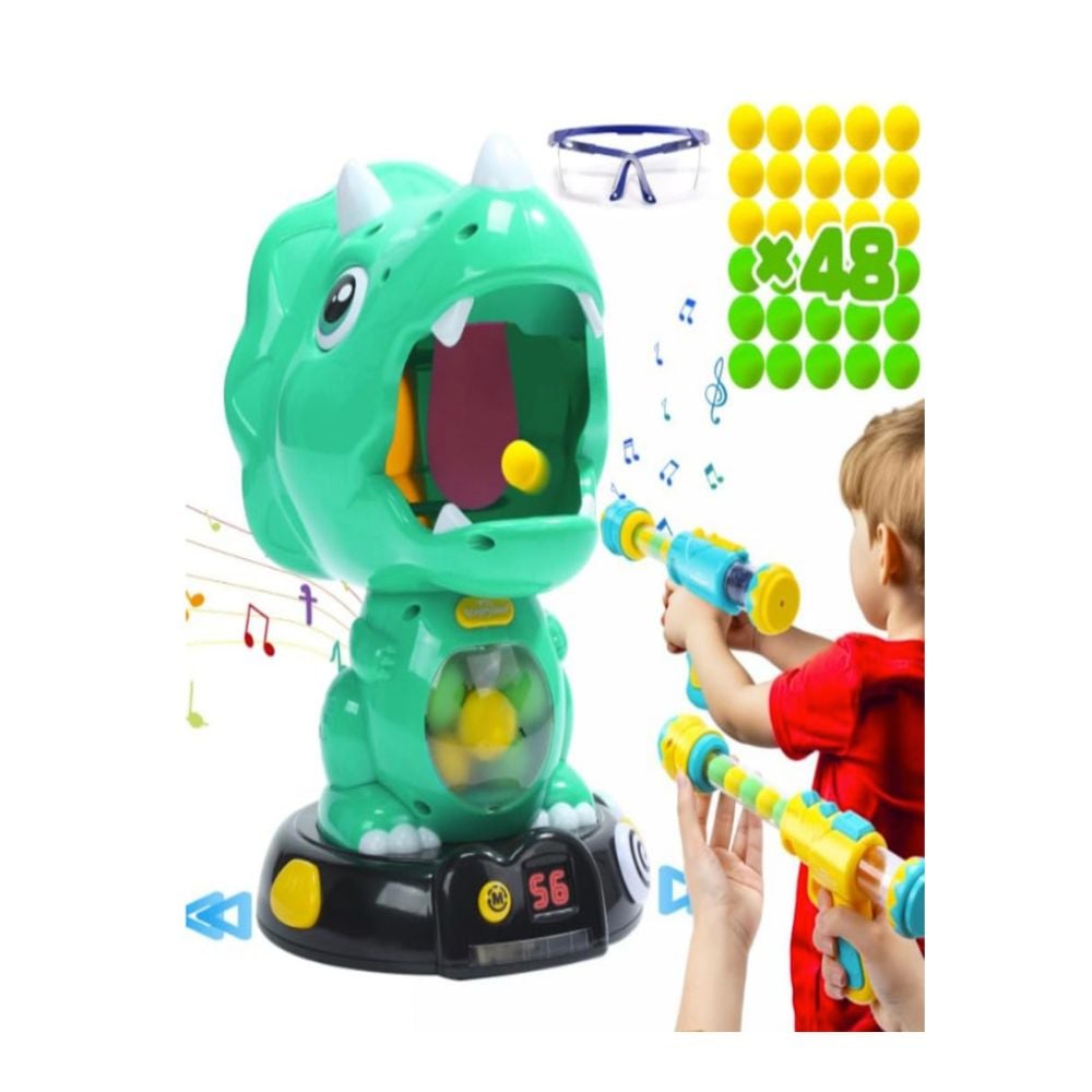 EAGLESTONE TRICERATOPS INTERACTIVO: JUEGO DE DISPARO CON PUNTUACIÓN - 1