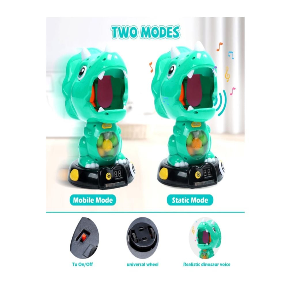 EAGLESTONE TRICERATOPS INTERACTIVO: JUEGO DE DISPARO CON PUNTUACIÓN - 2