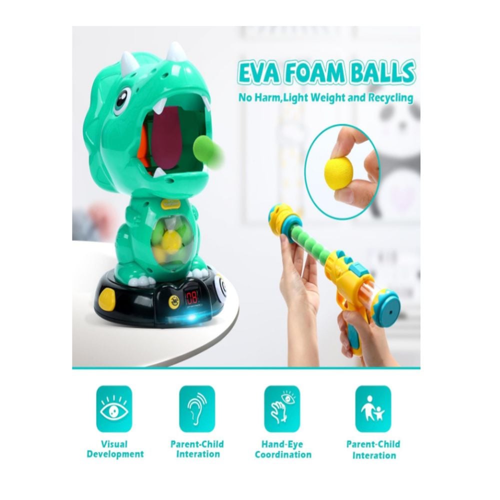 EAGLESTONE TRICERATOPS INTERACTIVO: JUEGO DE DISPARO CON PUNTUACIÓN - 6