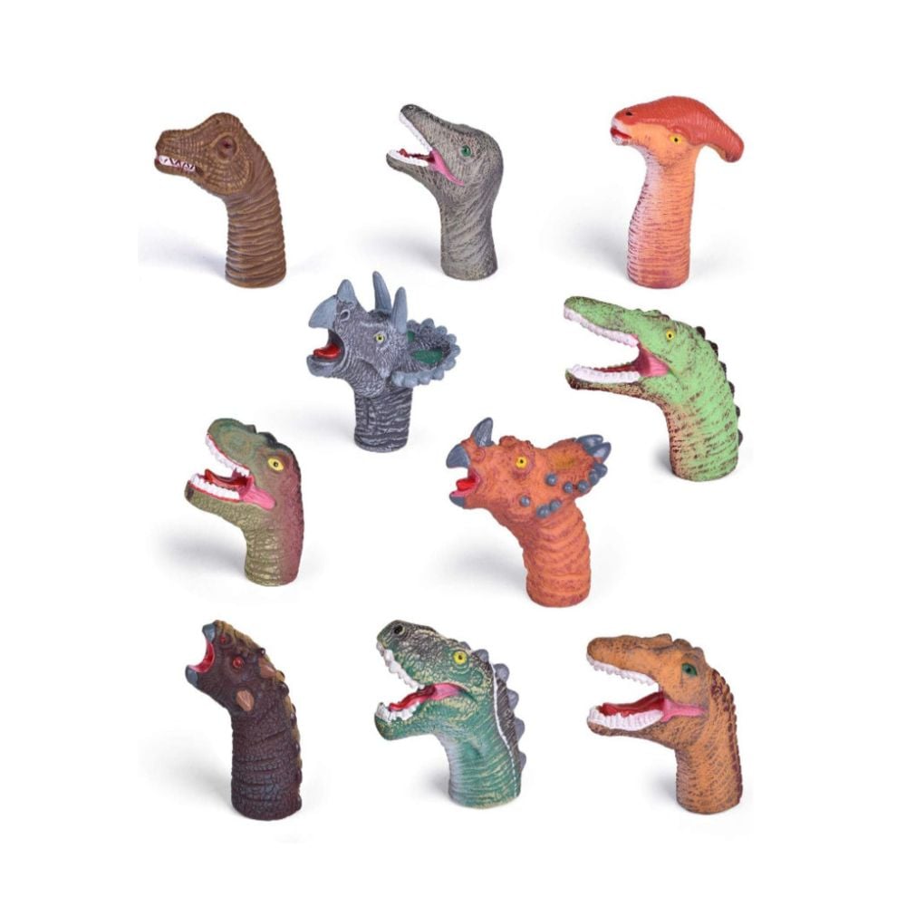 JUEGO DE 10 MARIONETAS FUN LITTLE TOYS DE DEDO DE DINOSAURIO PARA NIÑOS - 2