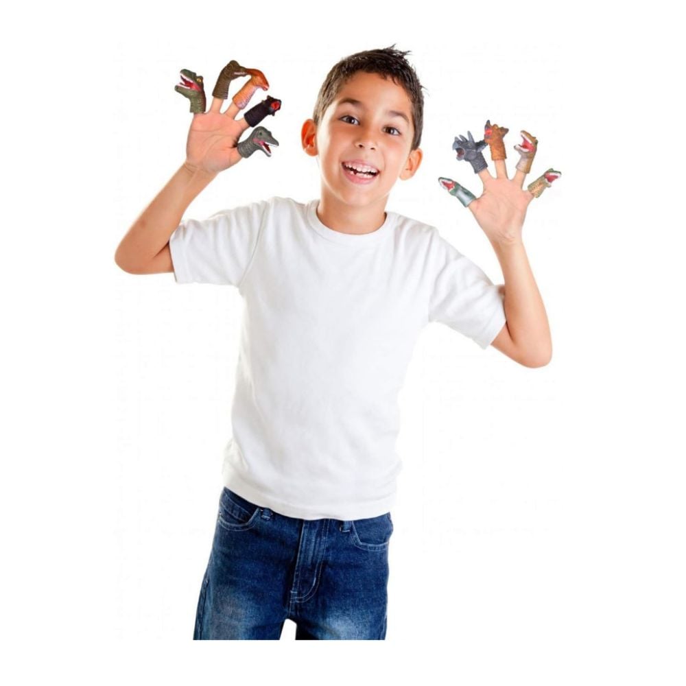 JUEGO DE 10 MARIONETAS FUN LITTLE TOYS DE DEDO DE DINOSAURIO PARA NIÑOS - 6