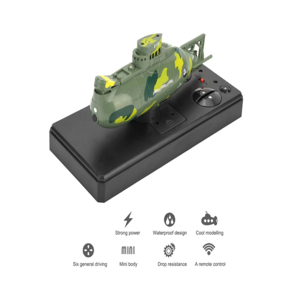 NAROOTE MINI JUGUETE SUBMARINO RC,MINI SIMULACIÓN MILITAR CON CONTROL REMOTO DE 6 CANALES - 2