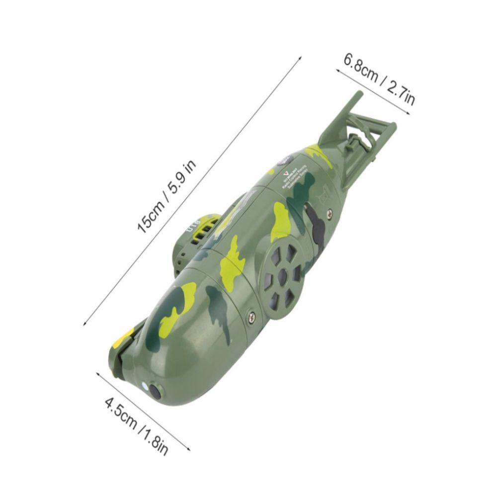 NAROOTE MINI JUGUETE SUBMARINO RC,MINI SIMULACIÓN MILITAR CON CONTROL REMOTO DE 6 CANALES - 5