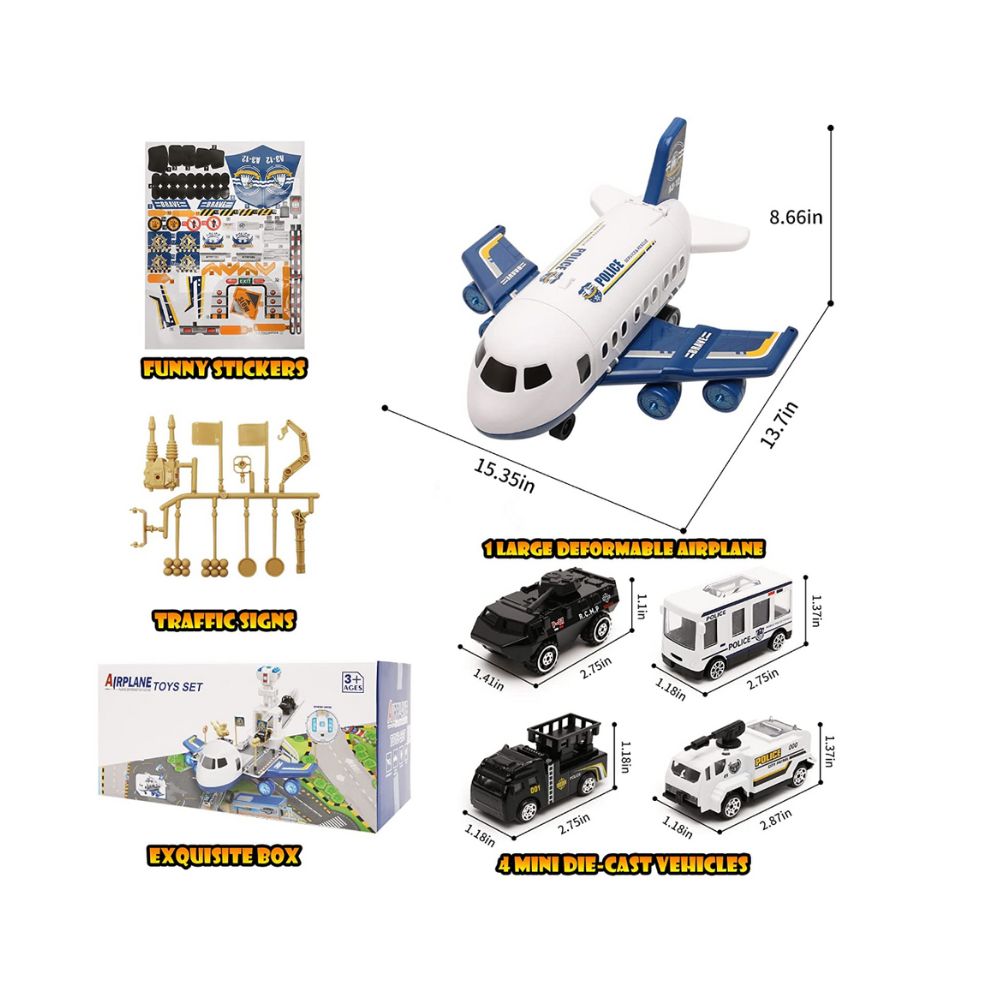 AVIÓN ARMABLE | JUGUETE PARA NIÑOS DE 3 AÑOS | 5 EN 1 - 5
