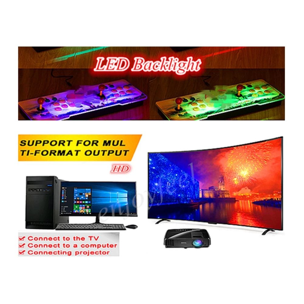 CONSOLA DE 10000 VIDEO JUEGOS 3D, 2D PANDORA BOX , ARCADE DOBLE JOYSTICK - 2