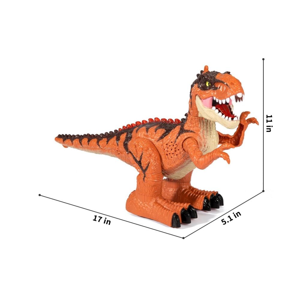 DINOSAURIO T-REX CON CONTROL REMOTO CON SIMULACIÓN DE LLAMAS - 3